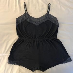 Gilly Hicks Party Sleep Navy Romper | Large